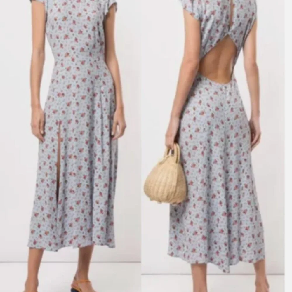 Reformation Gavin Dress , sz 12, Petunia - Picture 2 of 3
